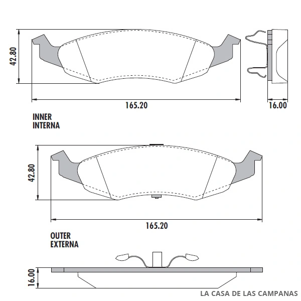 PD-395 PASTILLAS DE FRENO DELANTERO
