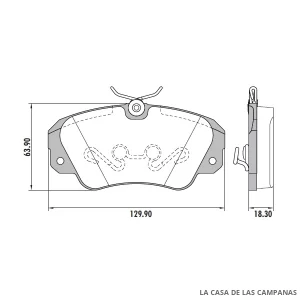 PD-40 PASTILLAS DE FRENO DELANTERO