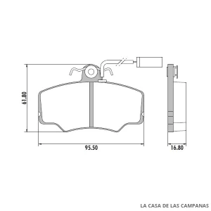 PD-400A PASTILLAS DE FRENO DELANTERO