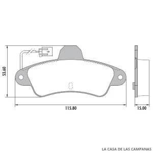 PD-402A PASTILLAS DE FRENO TRASERO