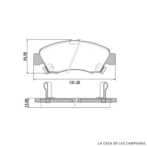 PD-404 PASTILLAS DE FRENO DELANTERO