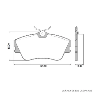 PD-406 PASTILLAS DE FRENO DELANTERO