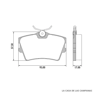 PD-407 PASTILLAS DE FRENO TRASERO