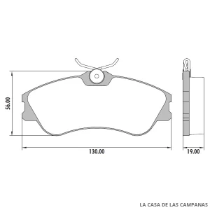 PD-411 PASTILLAS DE FRENO DELANTERO