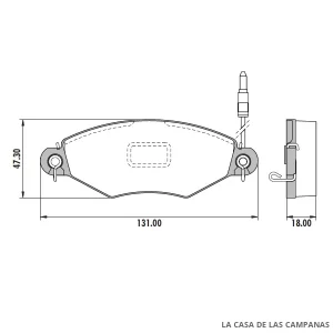 PD-412B PASTILLAS DE FRENO DELANTERO