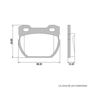 PD-416 PASTILLAS DE FRENO TRASERO