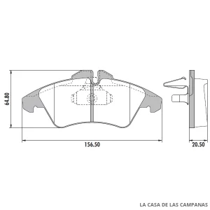 PD-417 PASTILLAS DE FRENO DELANTERO