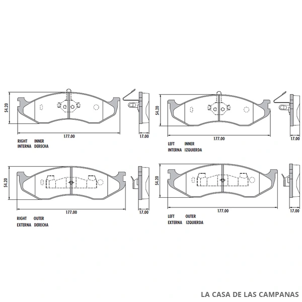 PD-418 PASTILLAS DE FRENO DELANTERO
