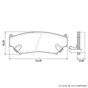 PD-419 PASTILLAS DE FRENO DELANTERO