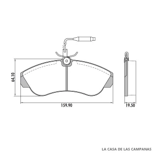 PD-422A PASTILLAS DE FRENO DELANTERO