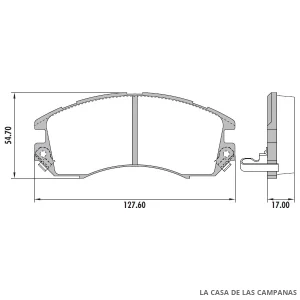 PD-423 PASTILLAS DE FRENO DELANTERO