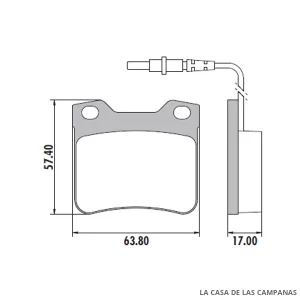PD-425A PASTILLAS DE FRENO TRASERO