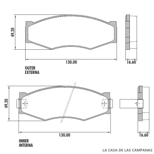 PD-428 PASTILLAS DE FRENO DELANTERO