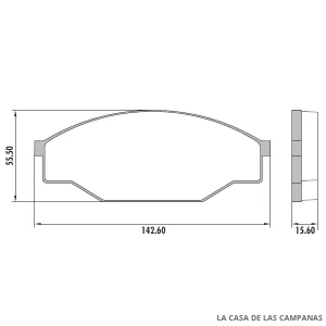 PD-429 PASTILLAS DE FRENO DELANTERO