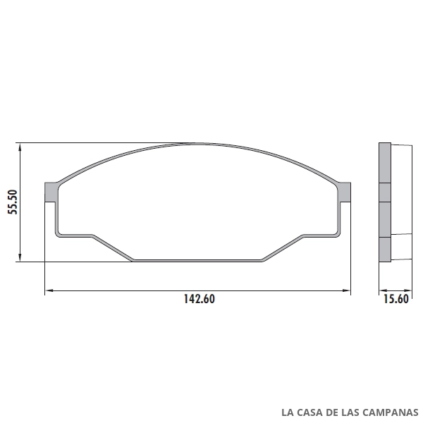 PD-429 PASTILLAS DE FRENO DELANTERO