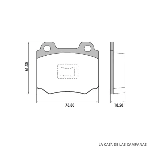 PD-43 PASTILLAS DE FRENO DELANTERO