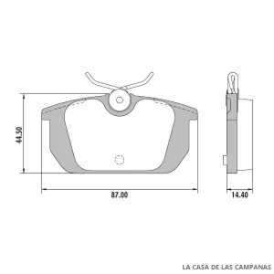 PD-430 PASTILLAS DE FRENO TRASERO