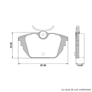 PD-439 PASTILLAS DE FRENO TRASERO