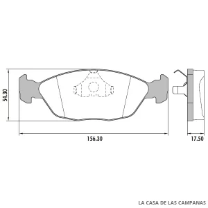 PD-44 PASTILLAS DE FRENO DELANTERO