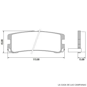 PD-440 PASTILLAS DE FRENO TRASERO