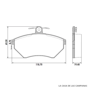 PD-443 PASTILLAS DE FRENO DELANTERO