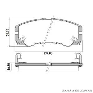 PD-445 PASTILLAS DE FRENO DELANTERO