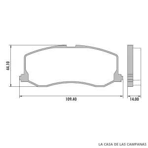 PD-447 PASTILLAS DE FRENO DELANTERO