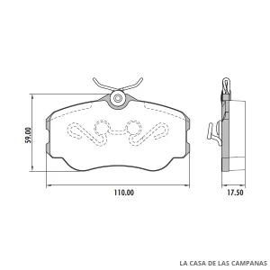 PD-45 PASTILLAS DE FRENO DELANTERO