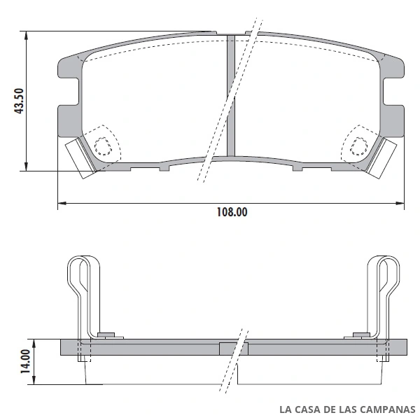 PD-450 PASTILLAS DE FRENO TRASERO