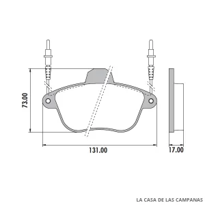 PD-454E PASTILLAS DE FRENO DELANTERO