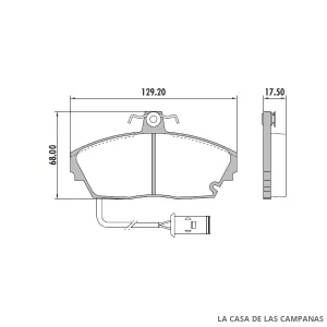 PD-463B PASTILLAS DE FRENO DELANTERO