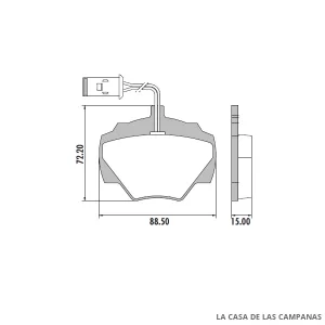 PD-464B PASTILLAS DE FRENO TRASERO