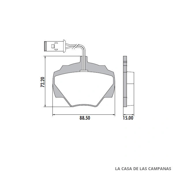 PD-464B PASTILLAS DE FRENO TRASERO