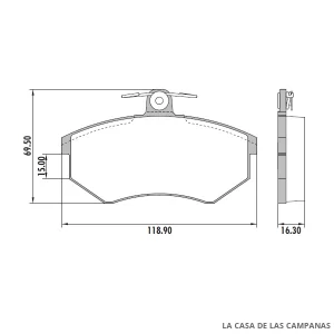 PD-466 PASTILLAS DE FRENO DELANTERO