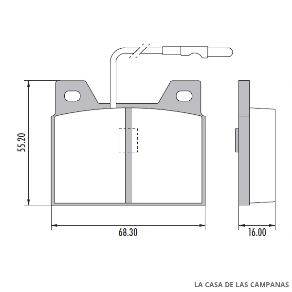 PD-468-A PASTILLAS DE FRENO TRASERO