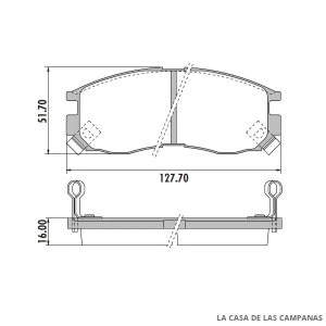 PD-469 PASTILLAS DE FRENO DELANTERO