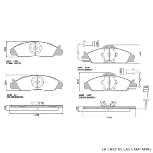 PD-471A PASTILLAS DE FRENO DELANTERO