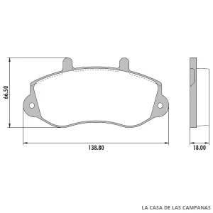 PD-472 PASTILLAS DE FRENO DELANTERO