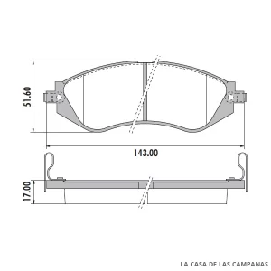 PD-475 PASTILLAS DE FRENO DELANTERO