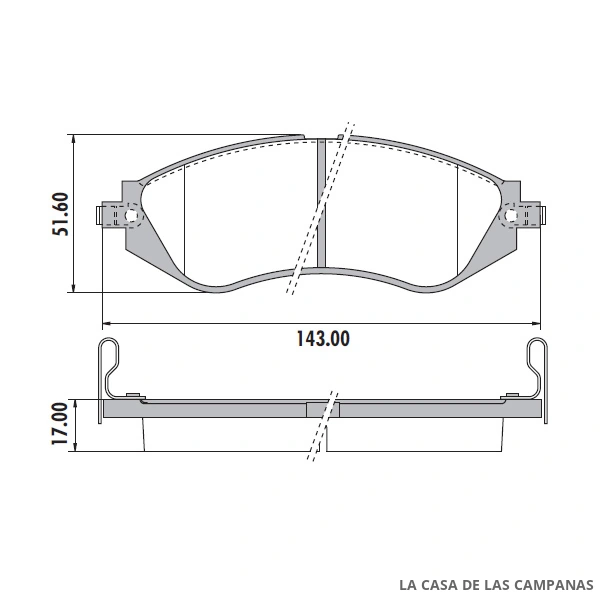 PD-475 PASTILLAS DE FRENO DELANTERO