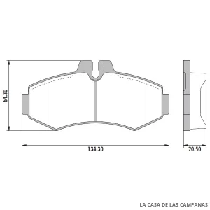 PD-479 PASTILLAS DE FRENO DELANTERO