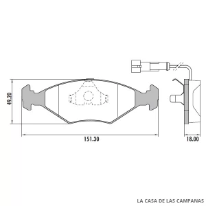 PD-47A PASTILLAS DE FRENO DELANTERO