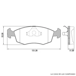 PD-48 PASTILLAS DE FRENO DELANTERO