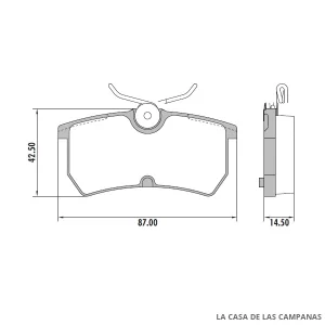 PD-480 PASTILLAS DE FRENO TRASERO