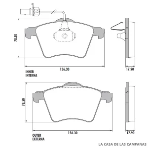 PD-481A PASTILLAS DE FRENO DELANTERO