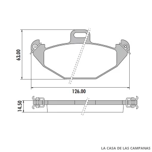 PD-482 PASTILLAS DE FRENO TRASERO
