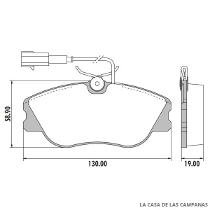 PD-484A PASTILLAS DE FRENO DELANTERO
