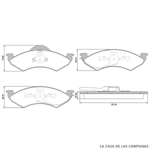PD-485 PASTILLAS DE FRENO DELANTERO