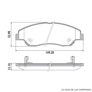 PD-486 PASTILLAS DE FRENO DELANTERO