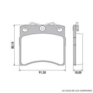 PD-487 PASTILLAS DE FRENO DELANTERO